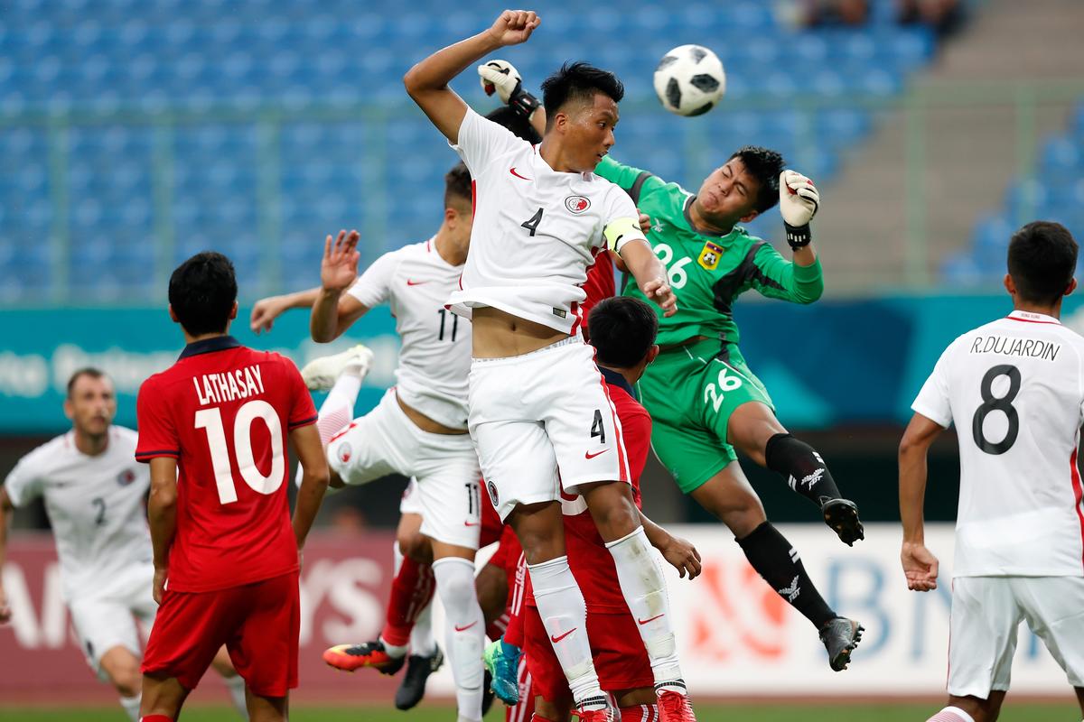 中国vs老挝足球